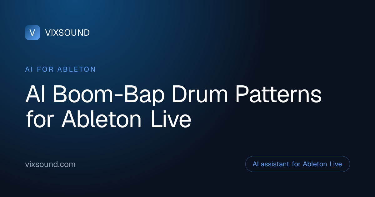 AI Drum Patterns for Boom-Bap in Ableton Live
