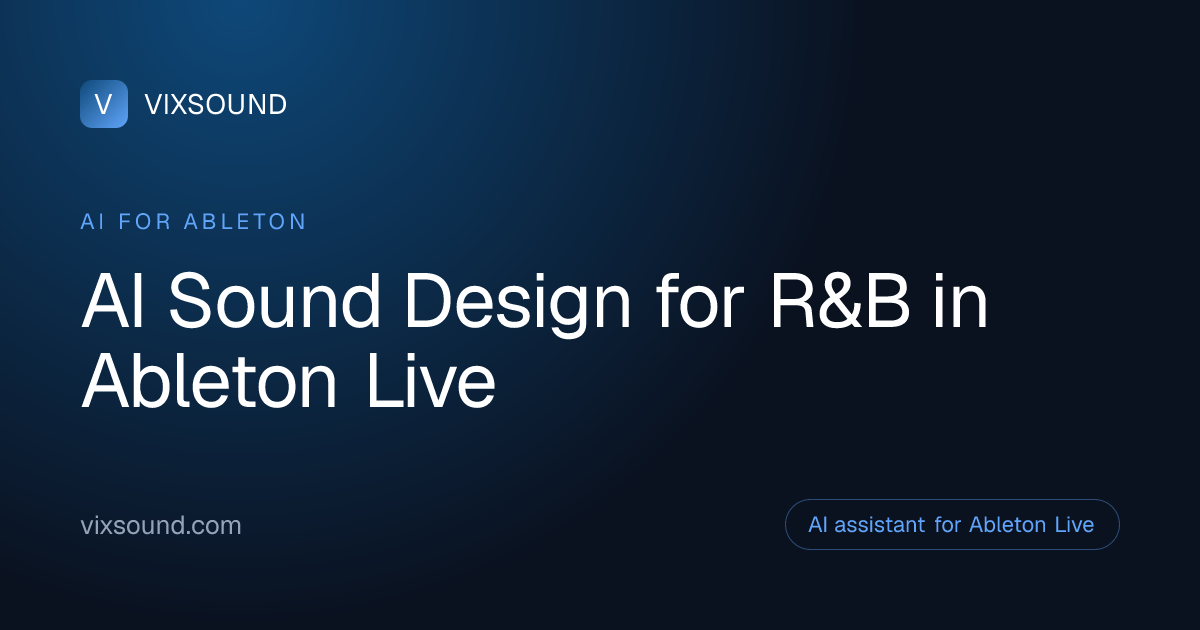 AI Sound Design for R&B in Ableton Live
