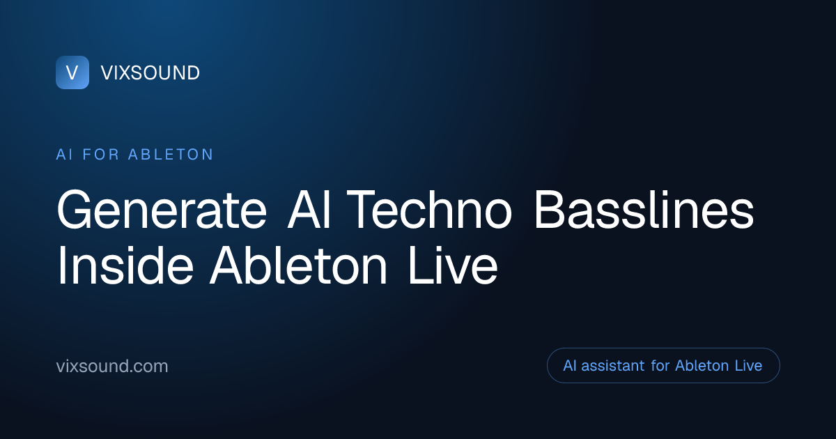 AI Basslines for Techno in Ableton Live